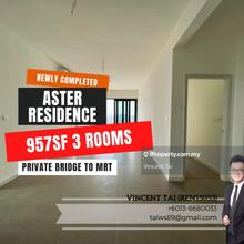 3 rooms with 3 attached bathrooms, private Link Bridge to MRT station