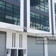 Kepong 3 storey factory 2tonnes cargo lift spacious space for sale
