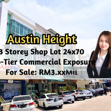 Austin Height, 3 Storey Shop Lot 24x70, Intermediate Unit, Freehold