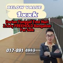 Durian Tunggal Tmn Nuri 2.5sty Freehold Bungalow Below Value 