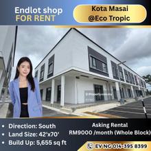 Eco Tropic, Kota Masai endlot, Limited Unit for rent