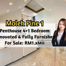 Molek Pine 1, Penthouse, Fully Furnished, Renovated, 4 plus 1 Bedroom