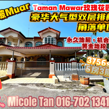 Corner unit Double storey terracetaman Mawa,Muar