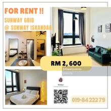 Sunway grid airbnb unit for rent cw7l to 2nd link