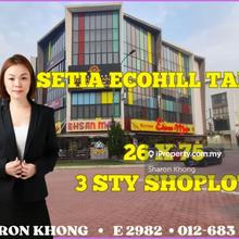 Lowest rental ground floor Shop for rent at Setia Ecohill Taipan