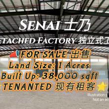 Senai Detached Factory For Sale 