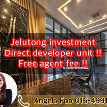 Jelutong Serviced residence, direct developer unit, no agent fee !!