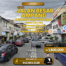 Jalan Besar Ampang 4 storey Shop For Sale