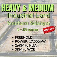 Freehold Heavy Medium Industrial Land Full Infra 5-40 Acres