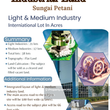 Freehold Light & Meduim Industrial Land. Sungai Petani.
