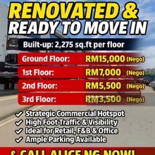 Puchong Bdr Puteri Prime Shoplot For Rent! Renovated 