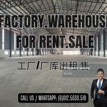 Huge Detached Factory. Warehouse. Plant for Sale at Negeri Sembilan