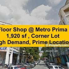 Metro Prima Kepong, Ground Floor Shop, Corner Lot, High Demand,Limited