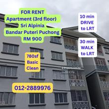 3r2b walk up with W/heater, W/machine, Refrigerator