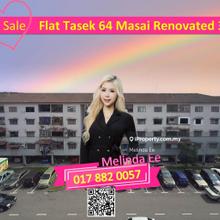 Masai Flat Tasek 64 @ Bandar Seri Alam Renovated 3bed Rm500 Can Buy