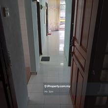 A walk up three bedroom flat