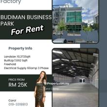 3 Storey Semi-D Factory @ Budiman Business Park For Sales