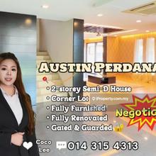 Austin Perdana @ Corner Lot 2-storey Semi-D House