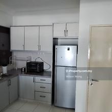 First residence kepong baru, MRT station, fully furnished, ready move