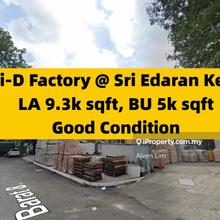 Corner Lot, Semi-D Factory, New Condition, Land Size 9300 sqft