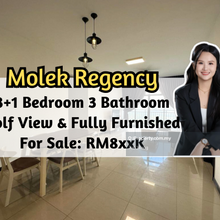 Molek Regency, Golf View, Fully Furnished, 3 plus 1 Bed, High Floor