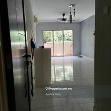 With kitchen cabinet