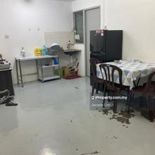 Semi furnished apartment at Sri Meranti, ready to view & move in