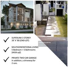 Below Bank Valuation by rm50k Superlink 3 Storey 39' x '80 End Lot 