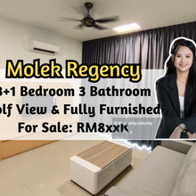 Molek Regency, Golf View, Fully Furnished, 3 plus 1 Bed, High Floor