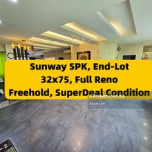 Sunway Spk, End Lot, 32x75, Full Renovation, North Direction