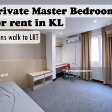 Private Bedroom with Private Bathroom for Rent KL 8 mins Walk to LRT
