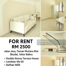 Fully furnished 2 storey Terraced house at mutiara rini