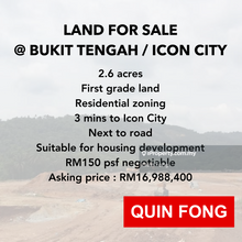 Land For Sale @ Bukit Tengah / Icon City