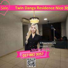Johor Bahru Twin Danga Residence Nice Design 3bed with Carpark