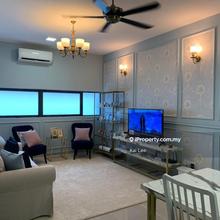 Curtain aircond kitchen cabinet The Armanna Kota Kemuning Shah Alam