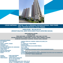 Auction Twin Tower !! Below Market Price!!