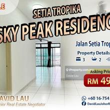 Sky Peak Residence @ Setia Tropika 3 Bedrooms 2 Bathrooms City View