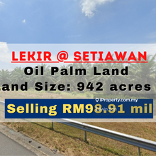 943 Acres Oil Palm Estate in Lekir Perak for Sale