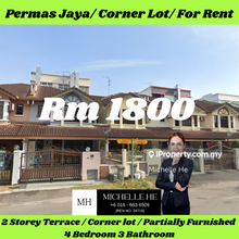 Permas Jaya/ Corner Lot/ For Rent
