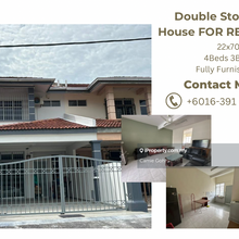 Double storey terrace house with fully furnished @ tmn bukit cheng