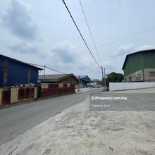 Corner, converted industrial land 