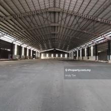 Built up 51k Sf detached warehouse for rent
