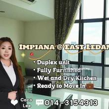 Impiana, East Ledang @ Fully Furnished Duplex unit