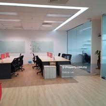 Fully Fitted Office At High Zone With KL City View