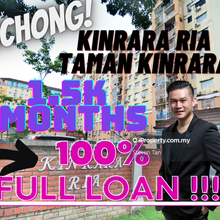100% Loan!! Lowest Price Kinrara Ria Taman Kinrara Bandar Puchong Jaya