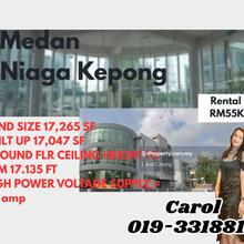 Limited Corner Kepong Segambut Semi-D Factory For Rent 