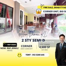 Corner Big Semi D House Fully Renovated @ Alam Damai Cheras KL