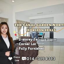 The Canal Garden North, Horizon Hills @ Corner Lot 2-storey Link House
