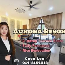 Aurora Resort Villas @ Fully Furnished 2-storey Terrace House
