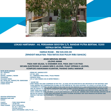 Auction Bandar Putra Bertam !! Below Market Price!!